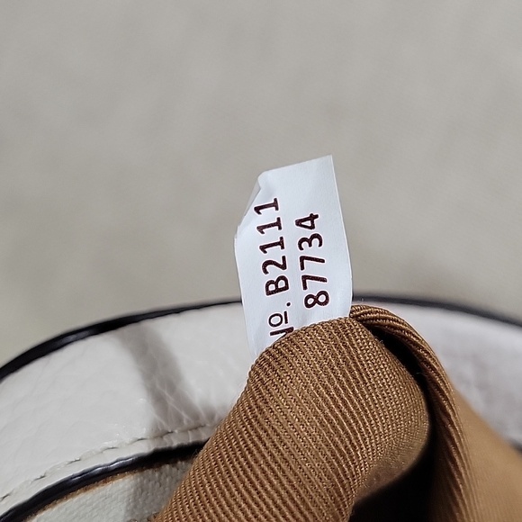 Coach Off-White Pebble Leather Camera Crossbody Bag 87734 - Picture 12 of 12